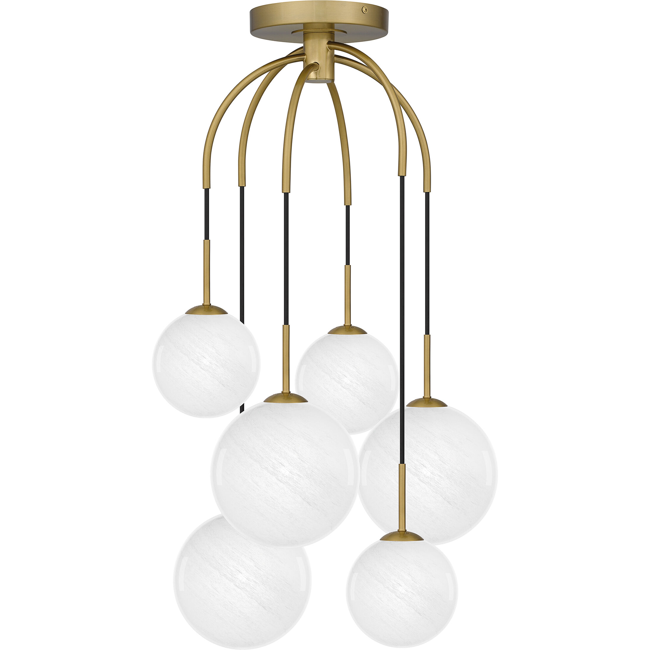 Wonderstruck 6 Light 20.75 inch Aged Brass Semi-Flush Mount Ceiling Light, Pendant Wonderstruck 6 Light 20.75 inch Aged Brass Semi-Flush Mount Ceiling Light, Pendant
