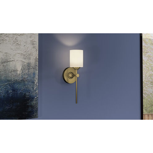Aria 1 Light 5 inch Weathered Brass Wall Sconce Wall Light