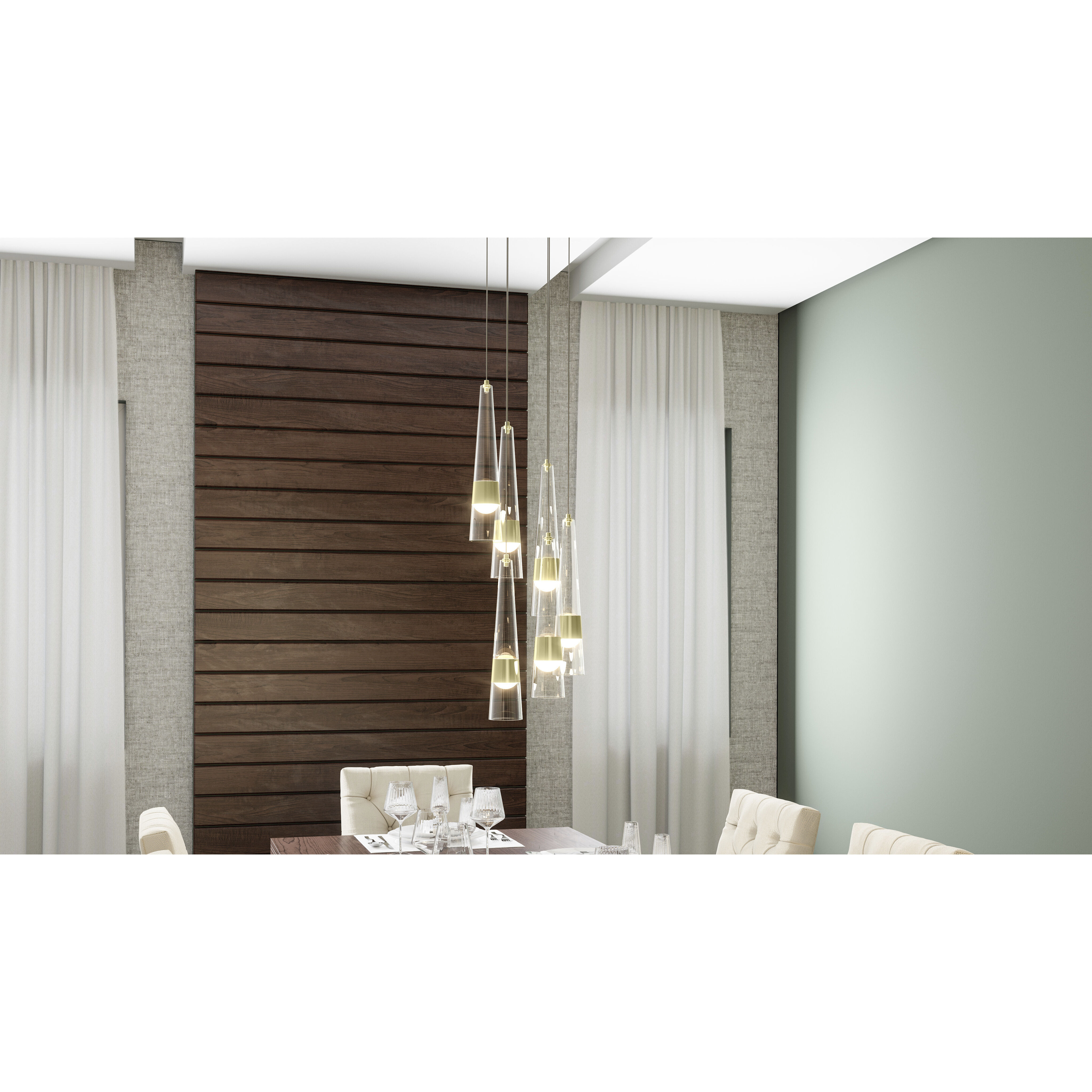 Zia 13 inch Satin Gold Pendant Ceiling Light