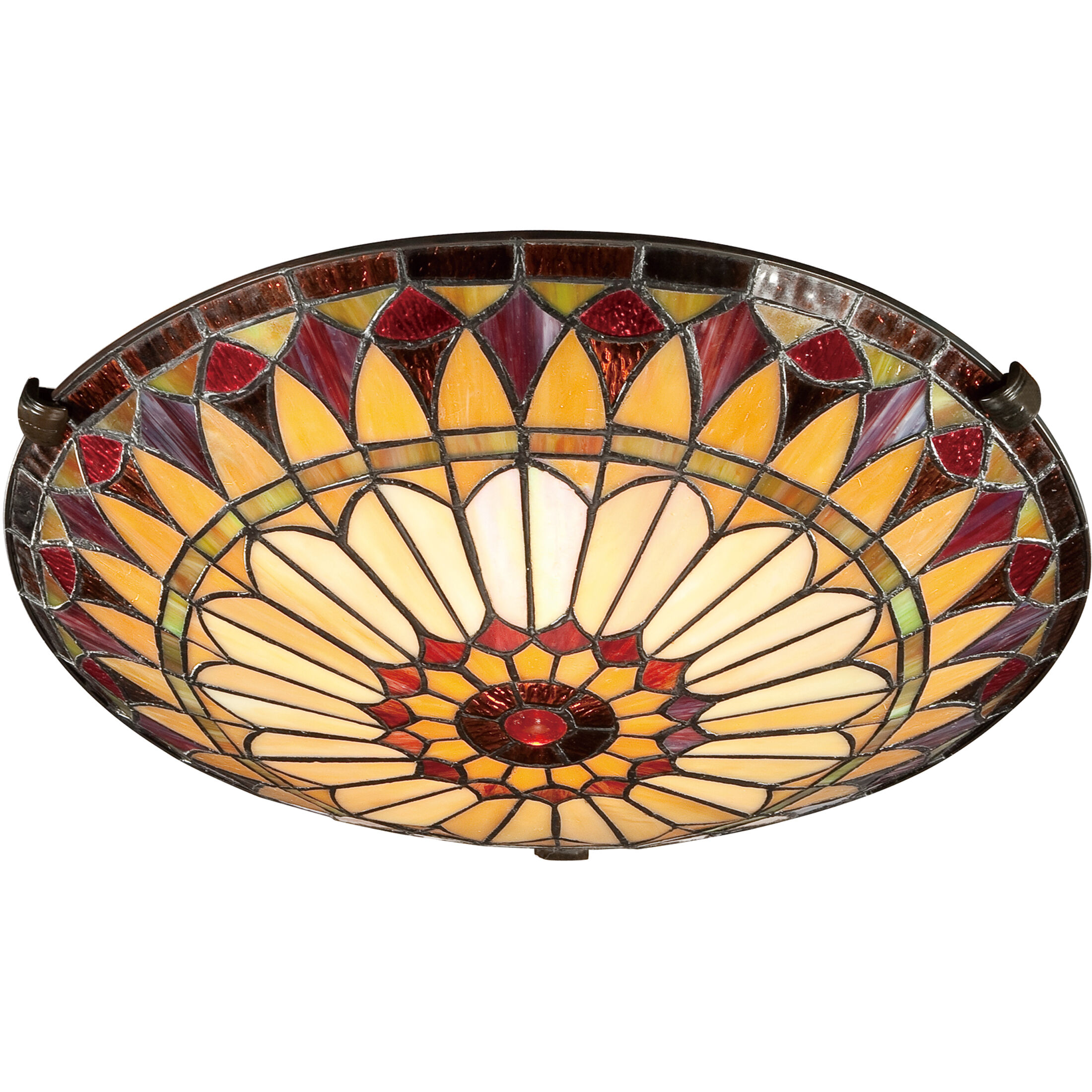 Tiffany flush outlet ceiling lights