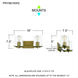 Perry 2 Light 16 inch Weathered Brass Bath Light Wall Light, Medium