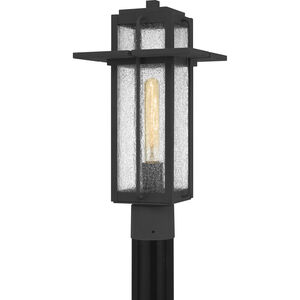 Randall 1 Light 18 inch Mottled Black Outdoor Post Lantern, Large