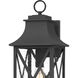 Ellerbee 1 Light 21 inch Mottled Black Outdoor Wall Lantern, Large