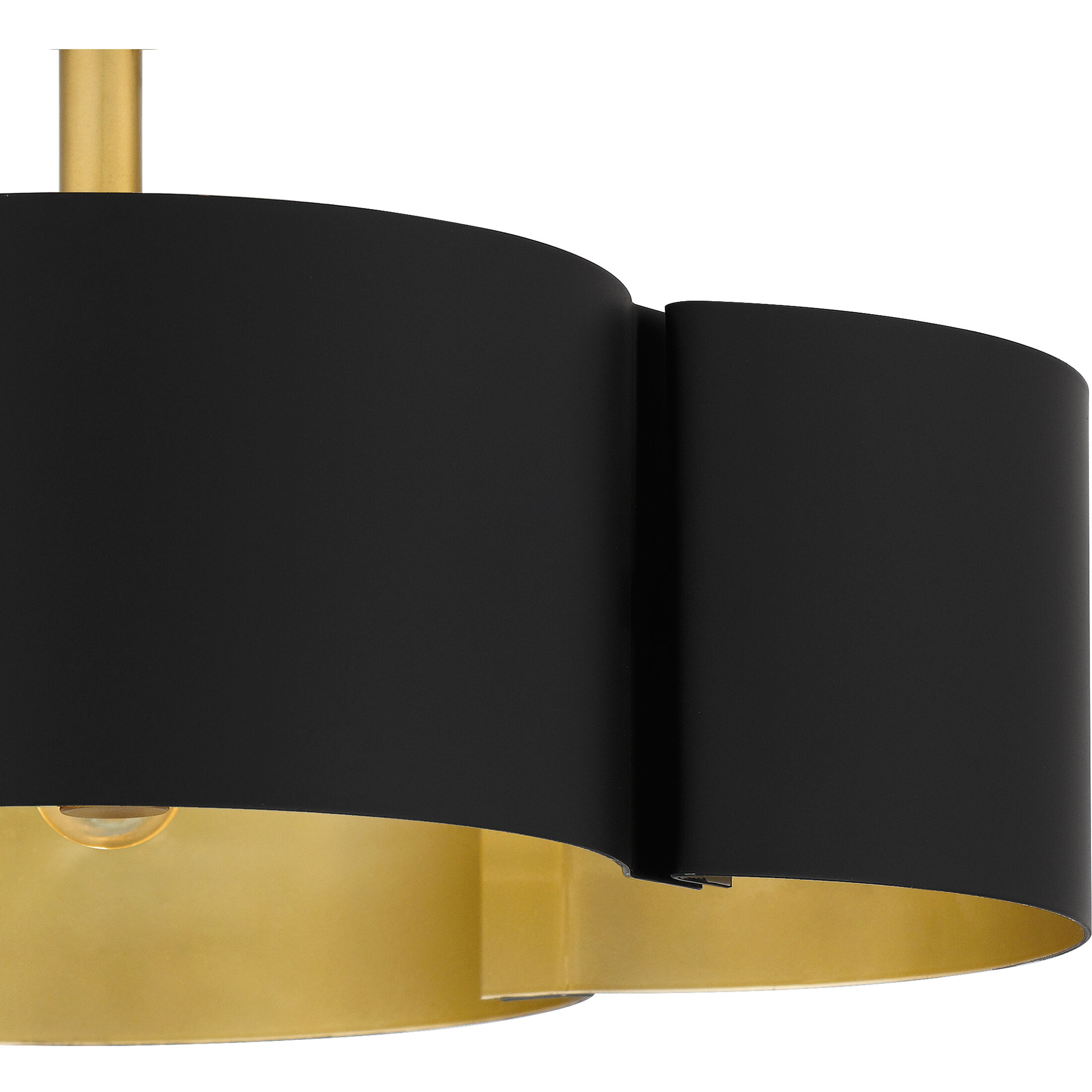 Balsam 4 Light 14 inch Matte Black Semi-Flush Mount Ceiling Light