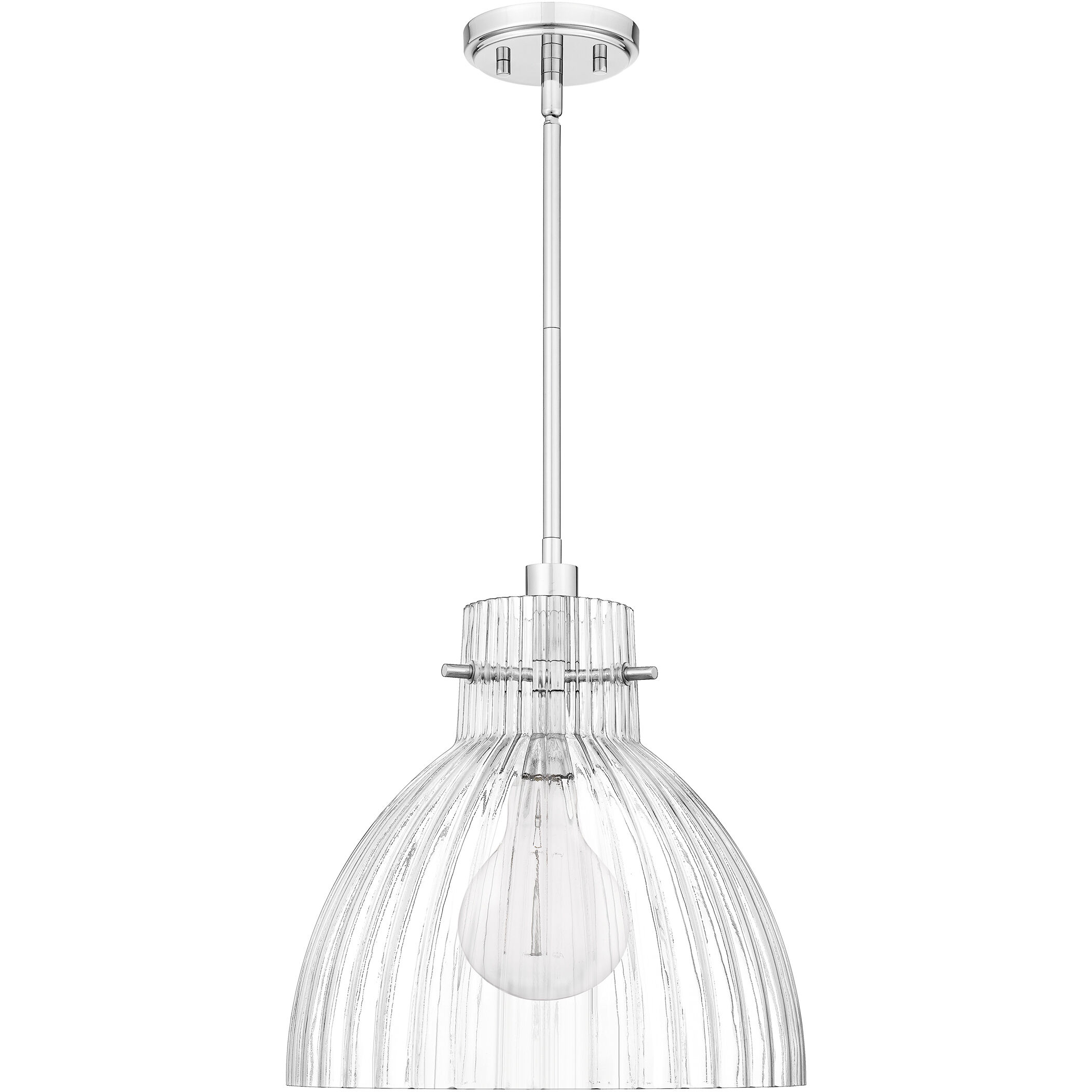Vienna 1 Light 14 inch Polished Chrome Mini Pendant Ceiling Light, Small