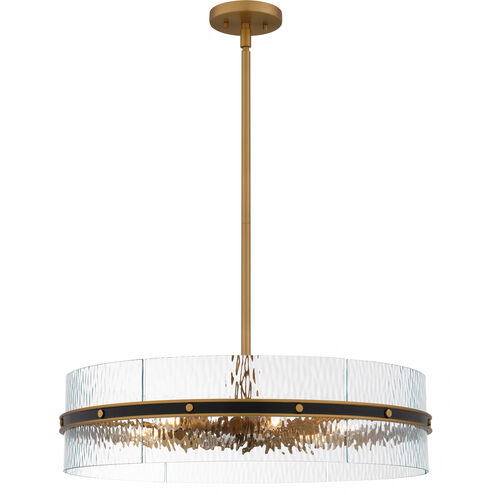 Reagan 6 Light 24 inch Matte Black Pendant Ceiling Light, Large