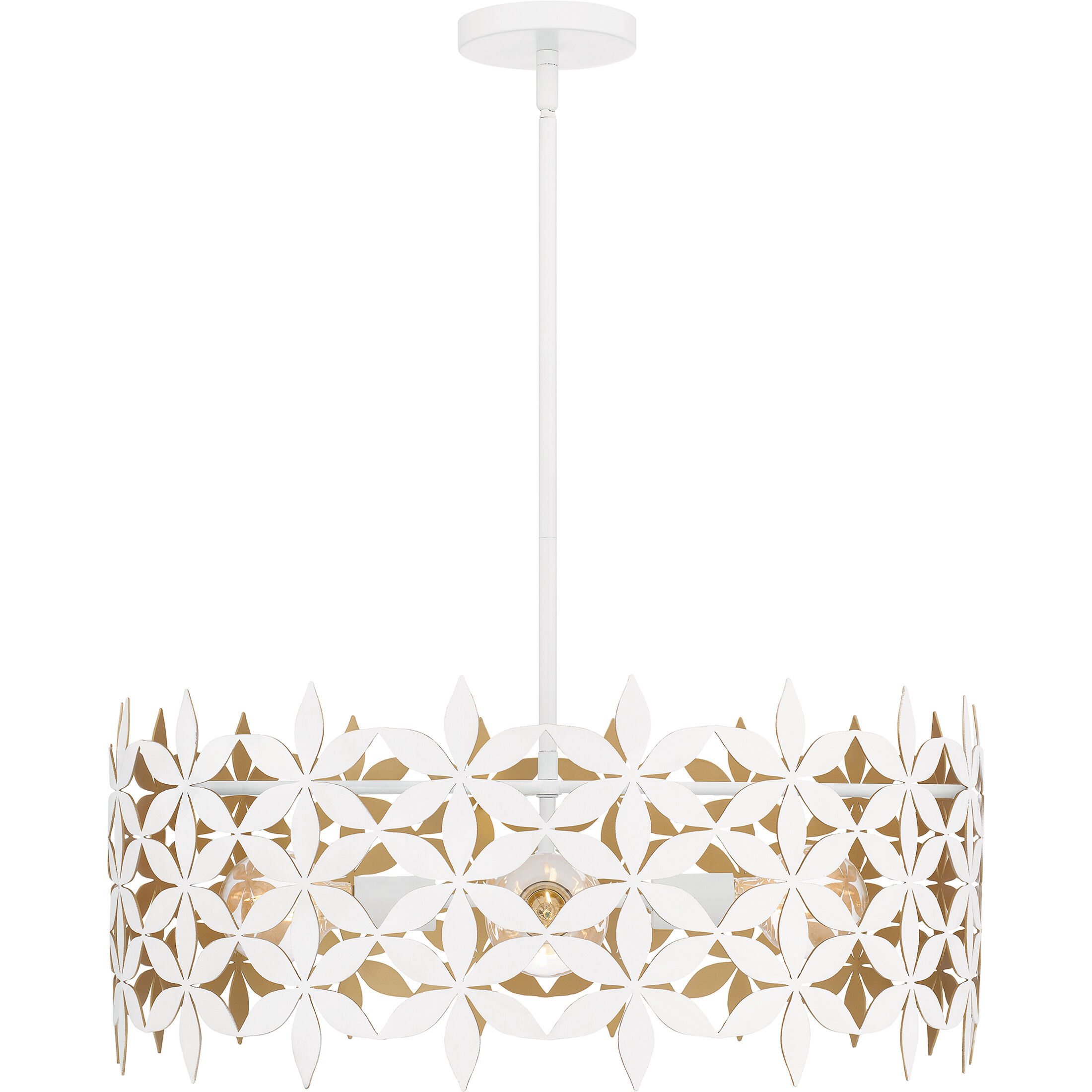 Piper 4 Light 24.25 inch Matte White Pendant Ceiling Light