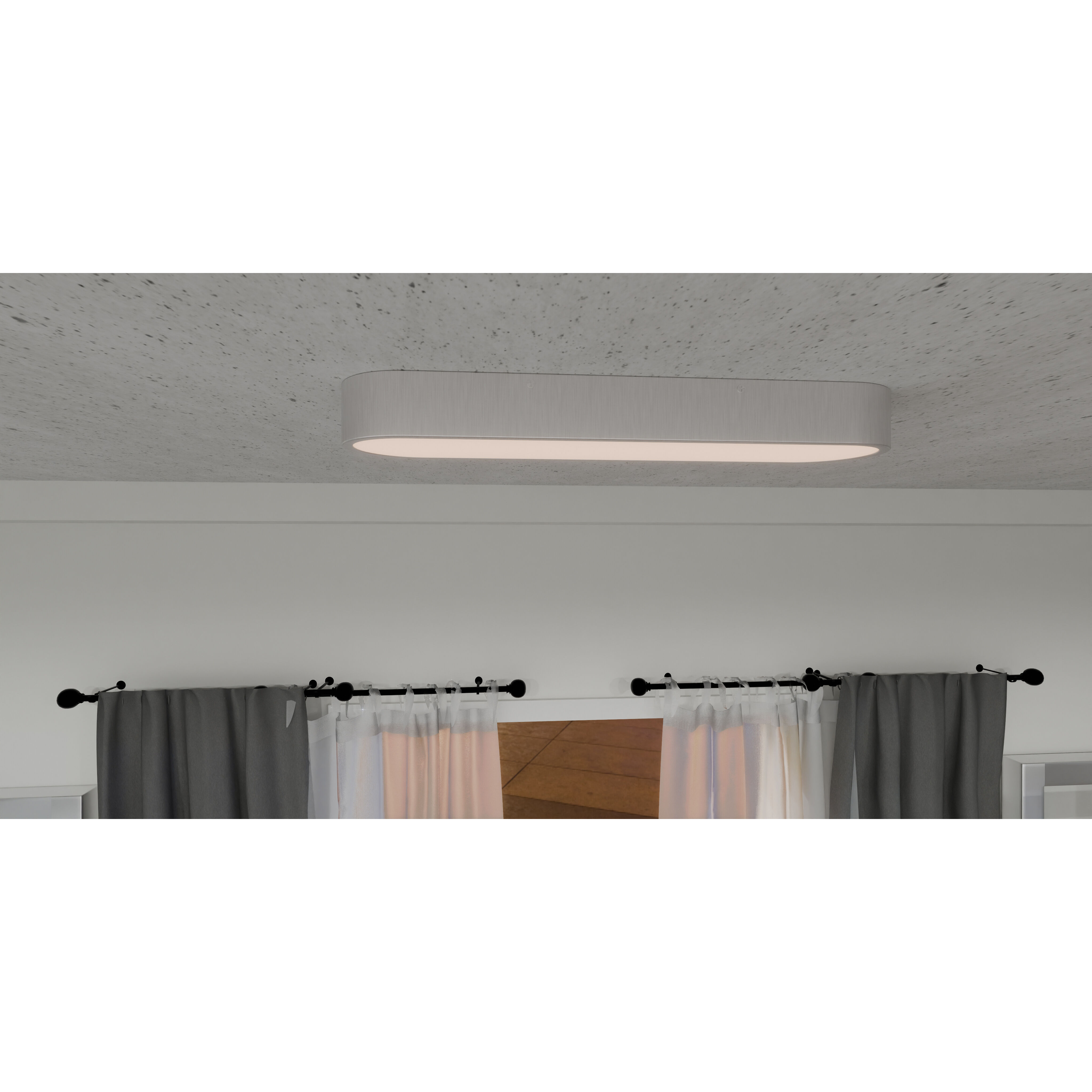 Wesley 23.75 inch Brushed Nickel Flush Mount Ceiling Light