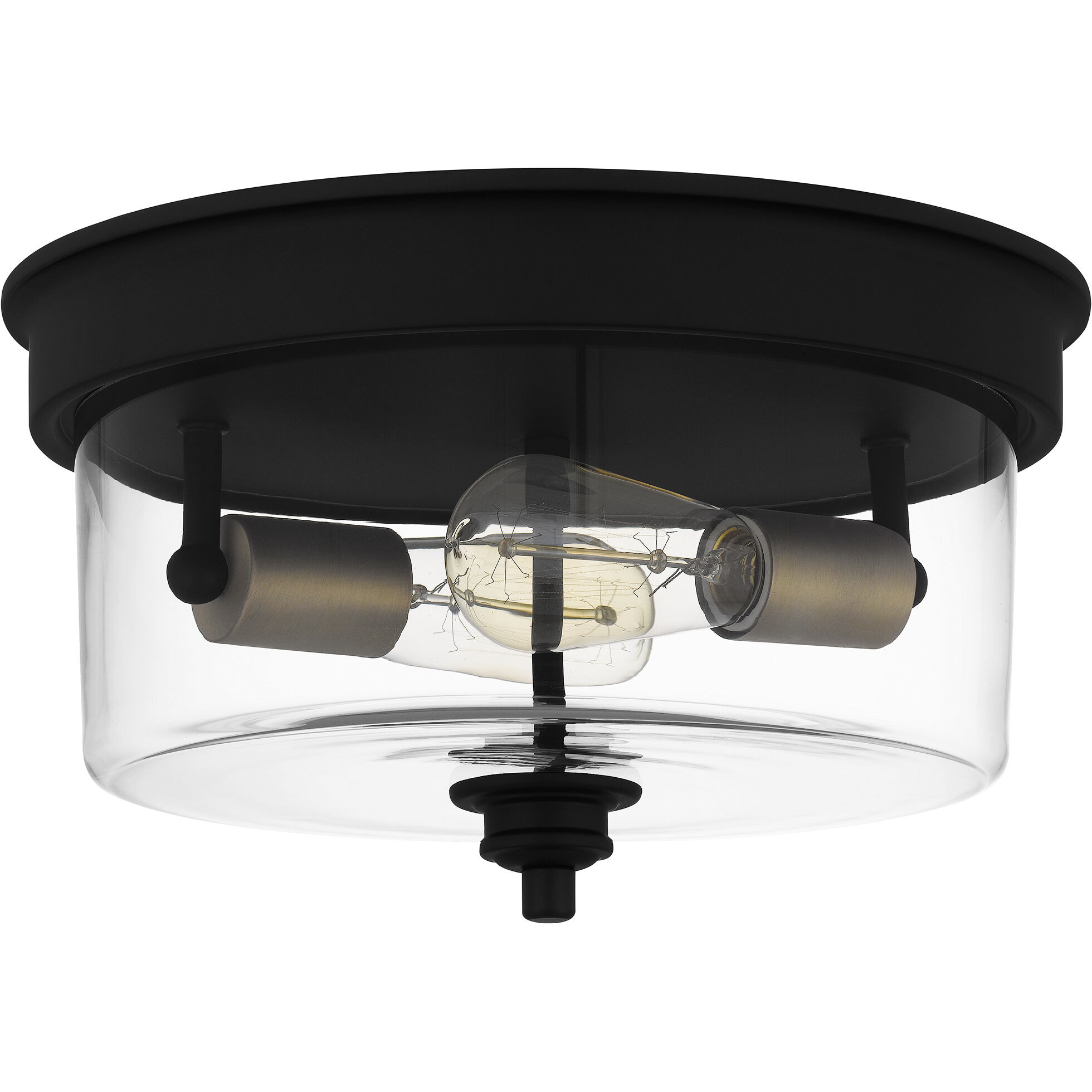 Matte black flush shop mount