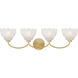 Whitecap Vanity Light Wall Light in Brushed Gold