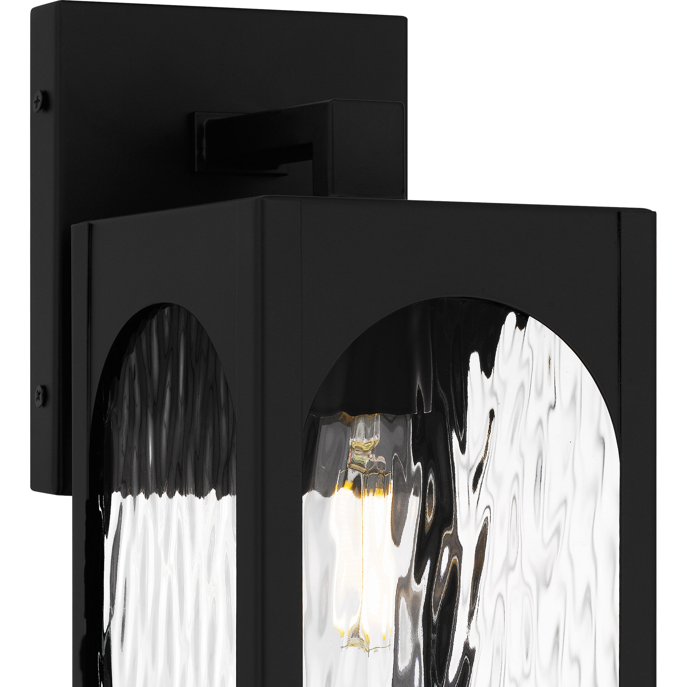 Dallington 1 Light 13.75 inch Matte Black Outdoor Wall Lantern, Small