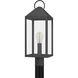 Thorpe 1 Light 23 inch Mottled Black Outdoor Post Lantern, Large