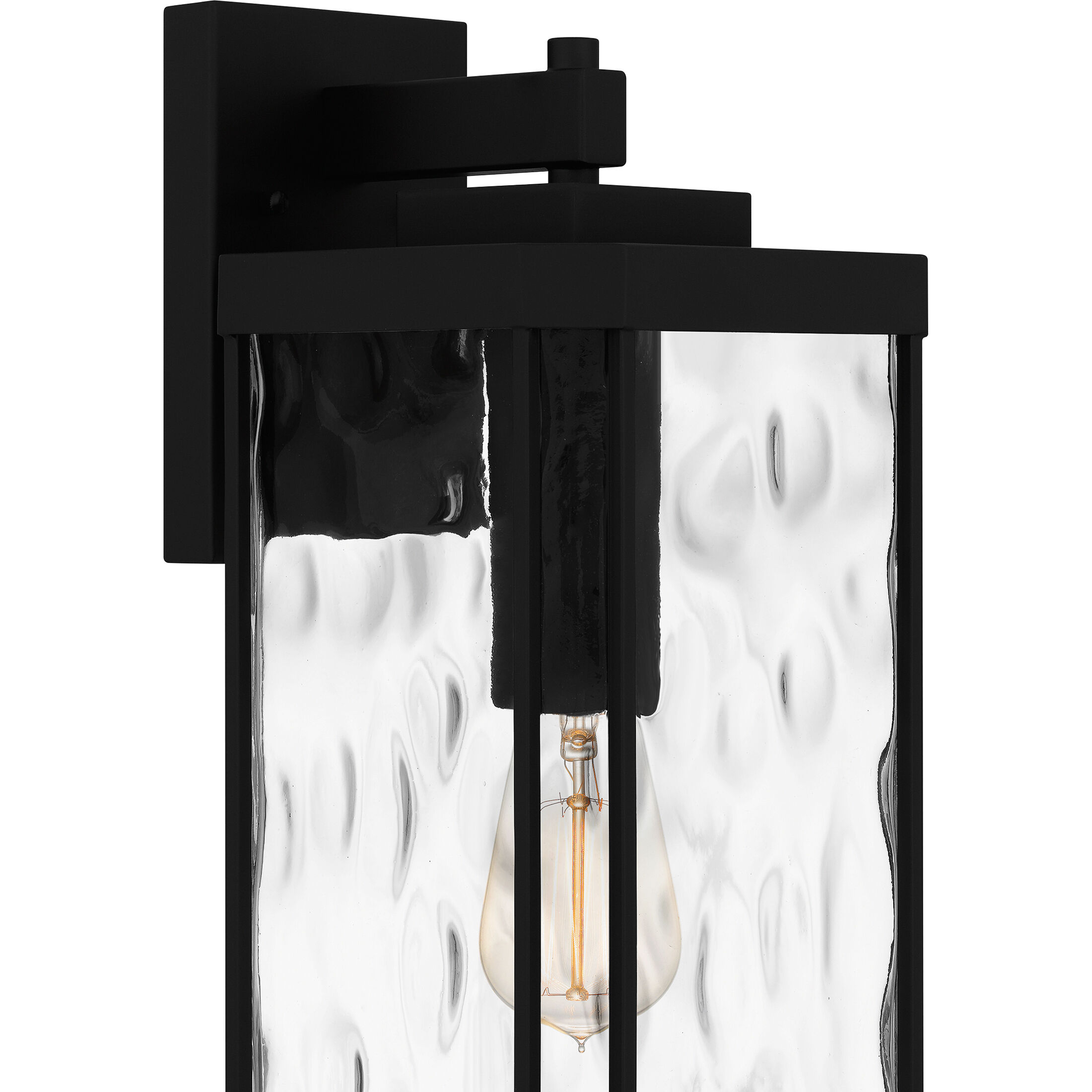 Balchier 1 Light 20 inch Matte Black Outdoor Wall Lantern