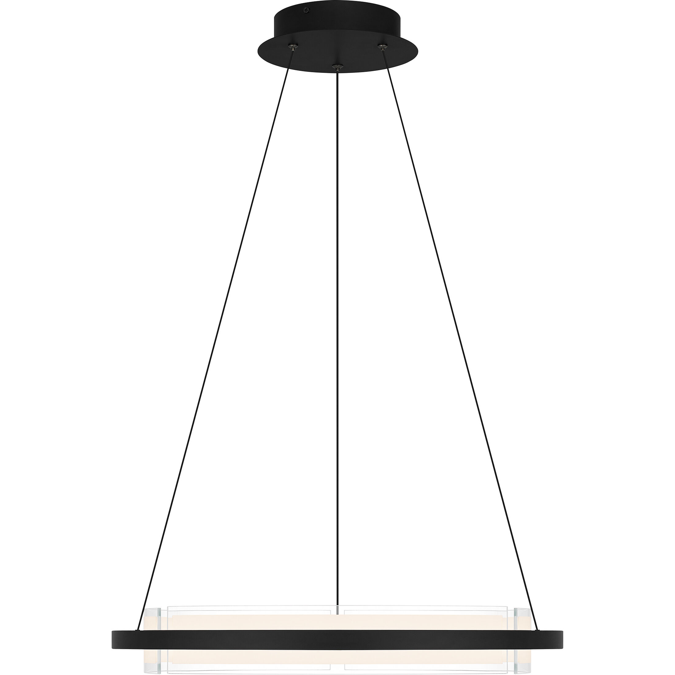 Malik 20 inch Matte Black Pendant Ceiling Light