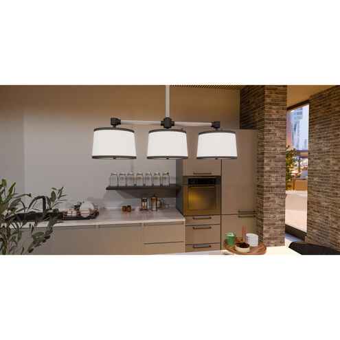 Kylen 3 Light 42 inch Matte Black Island Light Ceiling Light