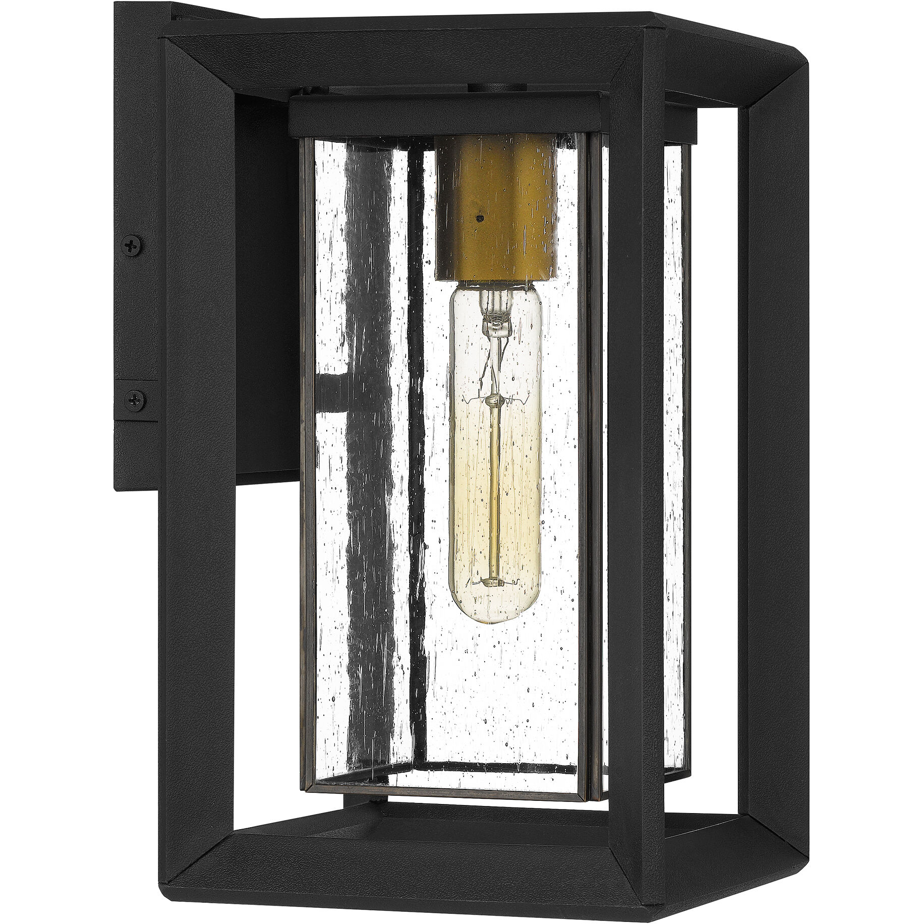 Infinger 1 Light 12 inch Earth Black Outdoor Wall Lantern, Medium