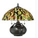 Tiffany 15 inch 60 watt Valiant Bronze Table Lamp Portable Light, Naturals