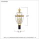 Newbury 3 Light 23 inch Polished Brass Outdoor Post Lantern