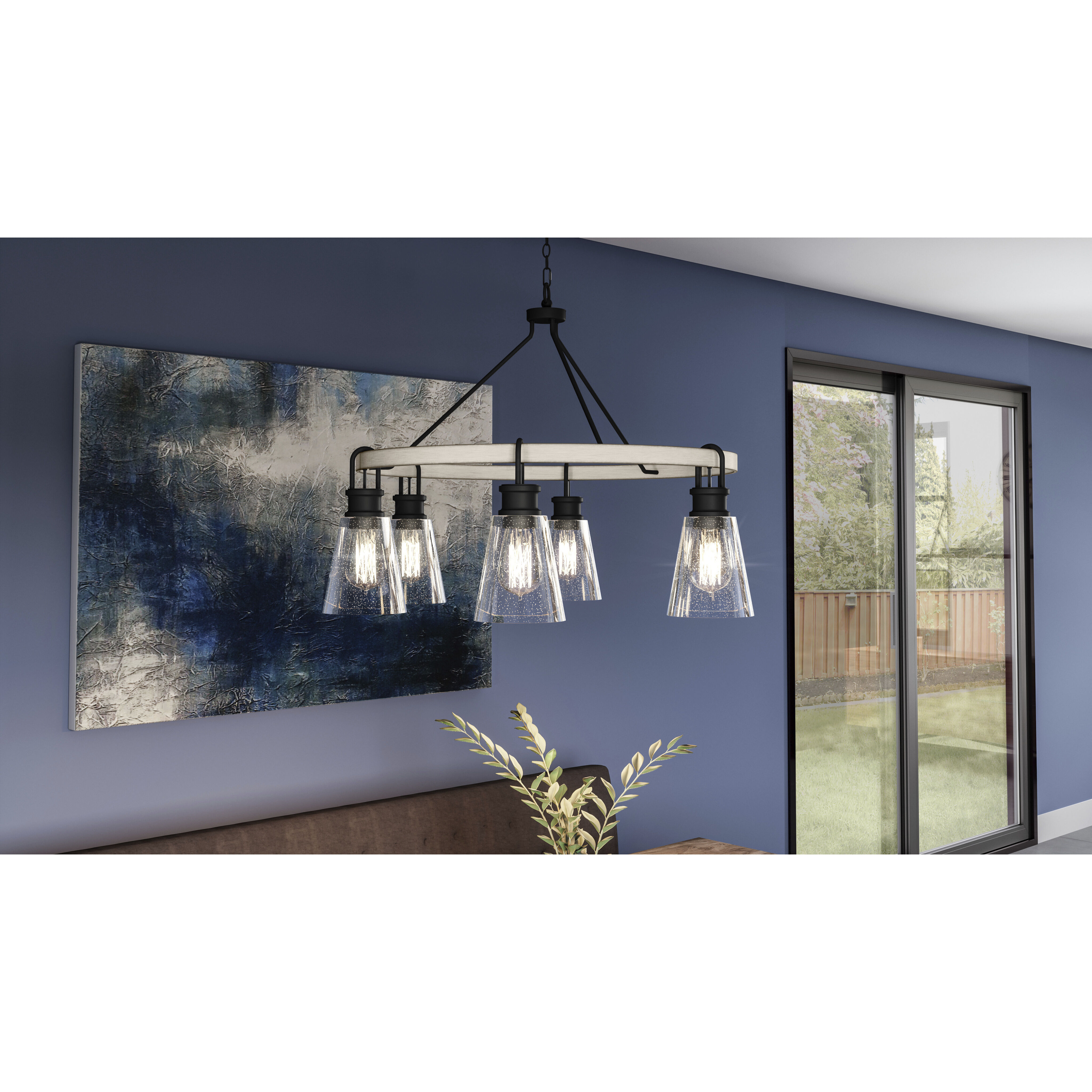 Quoizel KGB5029EK Kingsbridge 6 Light 28 inch Earth Black