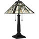 Mill Run 23.25 inch 75.00 watt Matte Black Table Lamp Portable Light