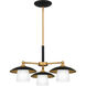 Fayette 3 Light 24 inch Earth Black Chandelier Ceiling Light