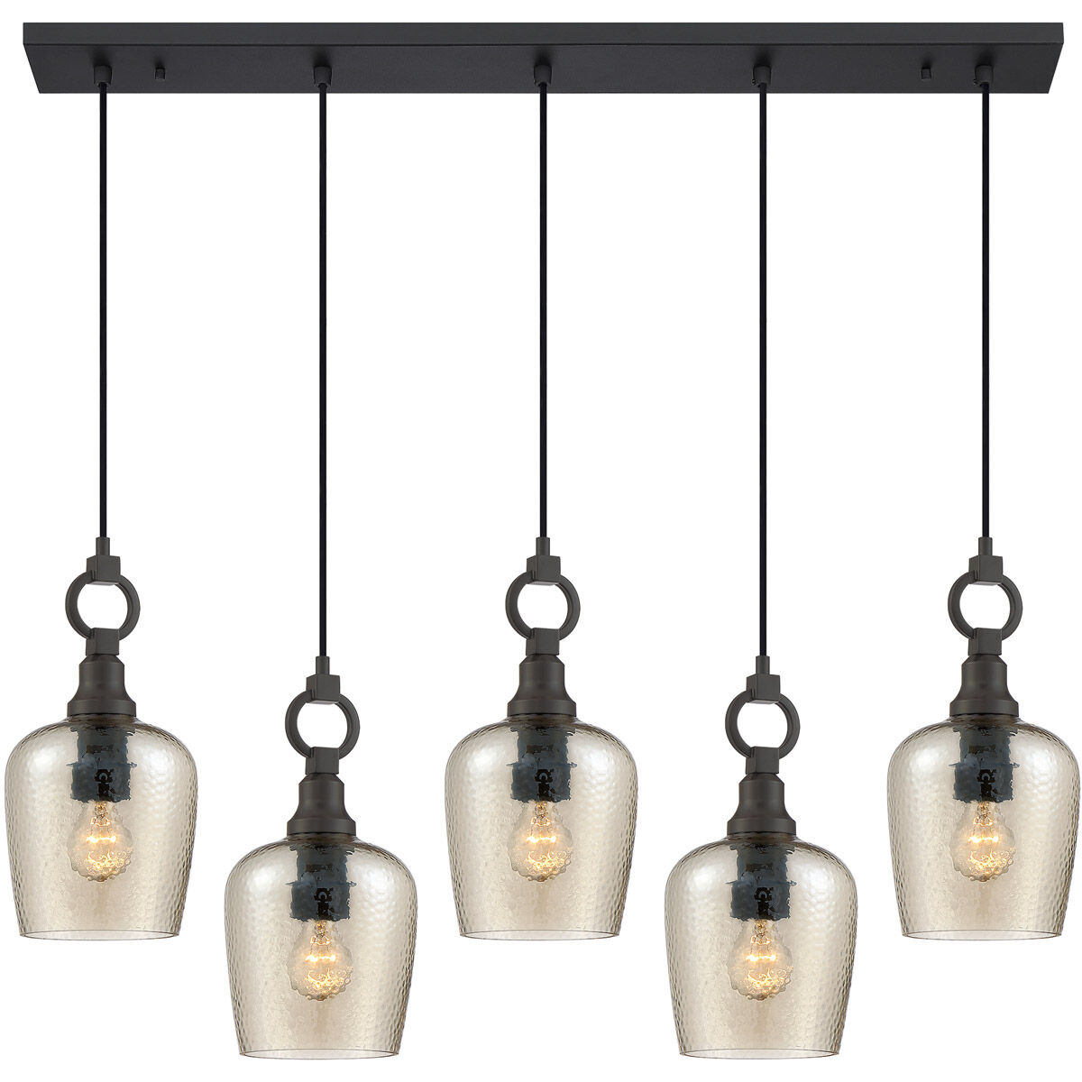 Kendrick 5 Light 43 inch Western Bronze Island Chandelier Ceiling Light 