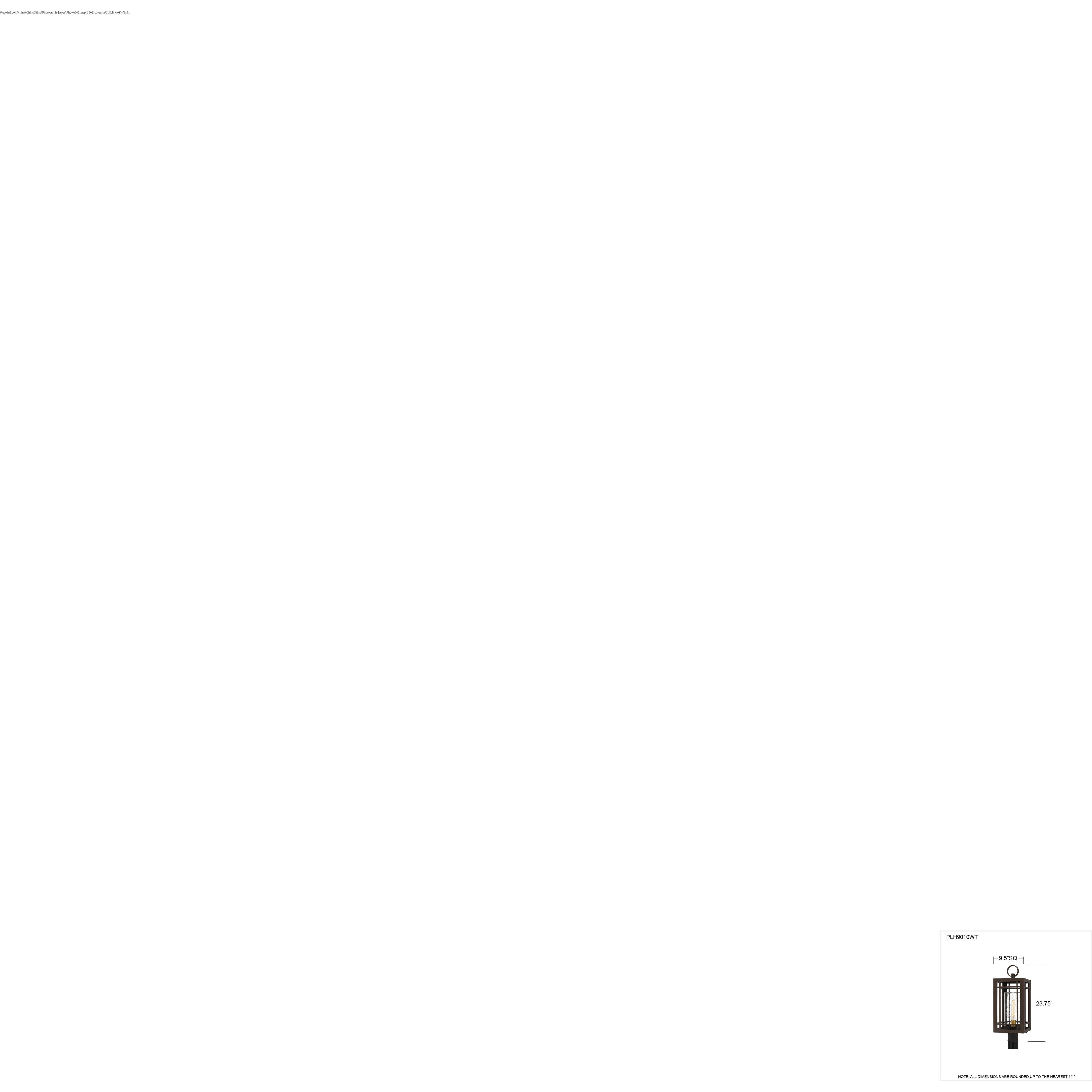 Pelham 1 Light 23.75 inch Western Bronze Outdoor Post Lantern, Large