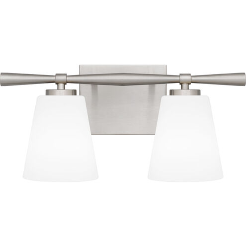 Brindley 2 Light 16 inch Brushed Nickel Bath Light Wall Light
