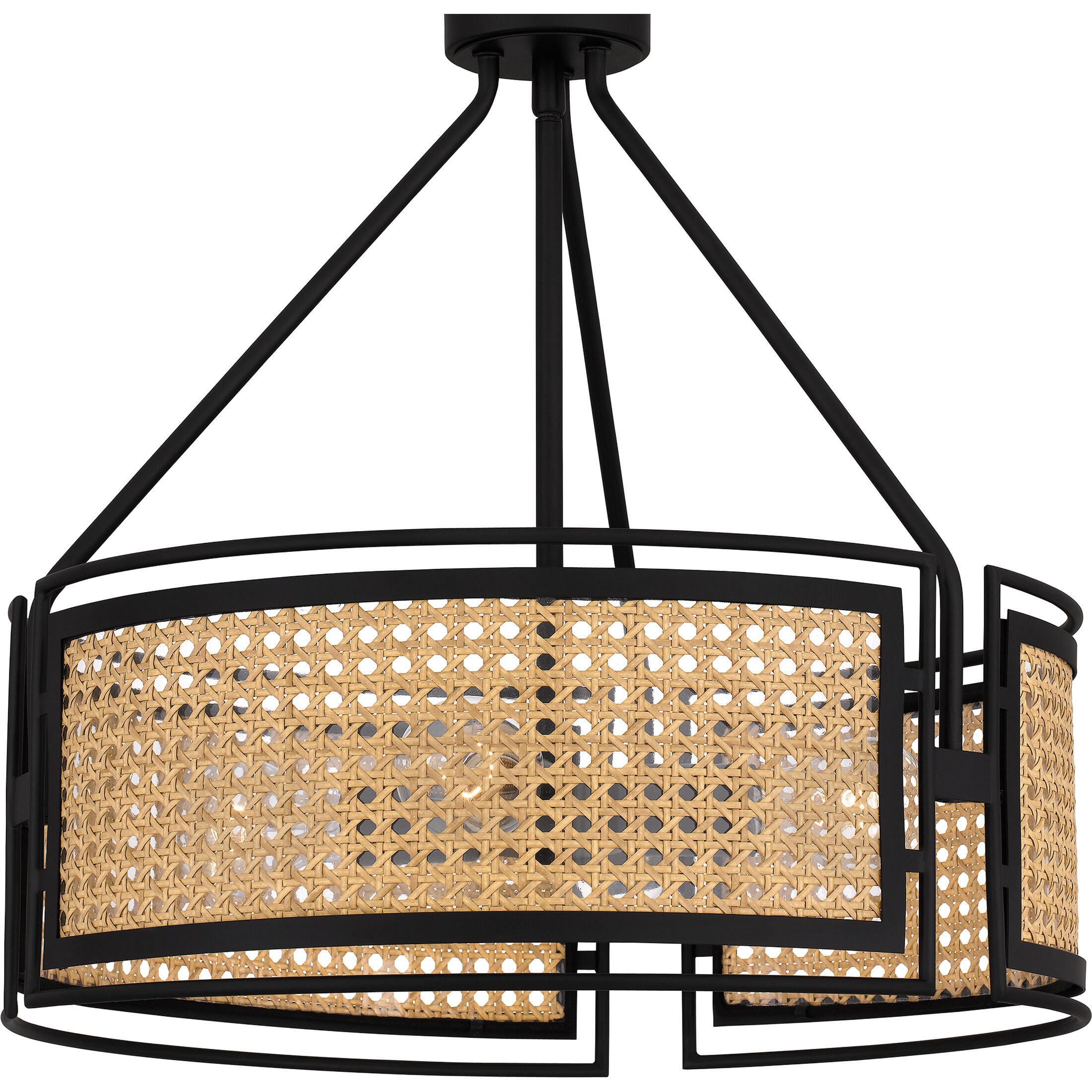 Quoizel PYA2818MBK Priya 3 Light 18 inch Matte Black Pendant