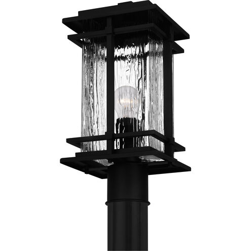 McAlister 1 Light 17 inch Earth Black Outdoor Post Lantern