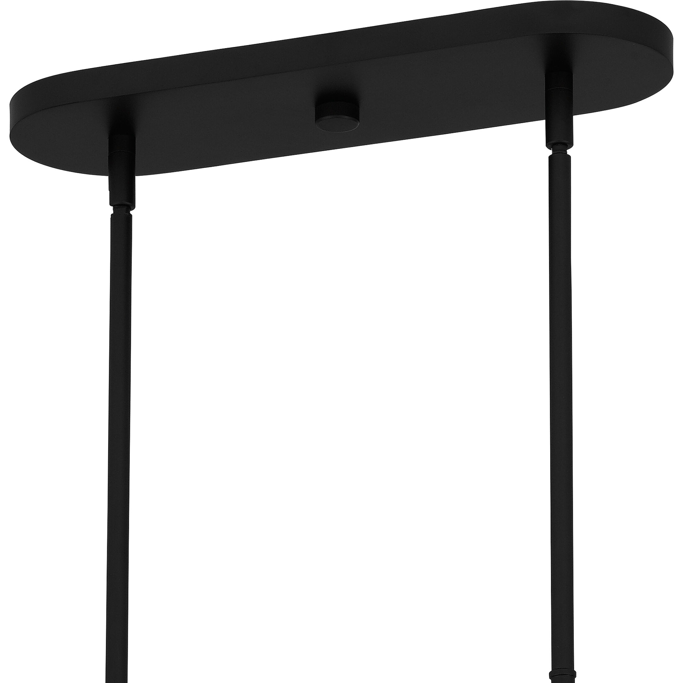 hina　BK Hendrix 9 Light 42 inch Matte Black Island Light Ceiling Light