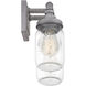 Squire 2 Light 14 inch Galvanized Bath Light Wall Light