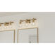 Celina 3 Light 24 inch Bronze Gold Bath Light Wall Light, Large