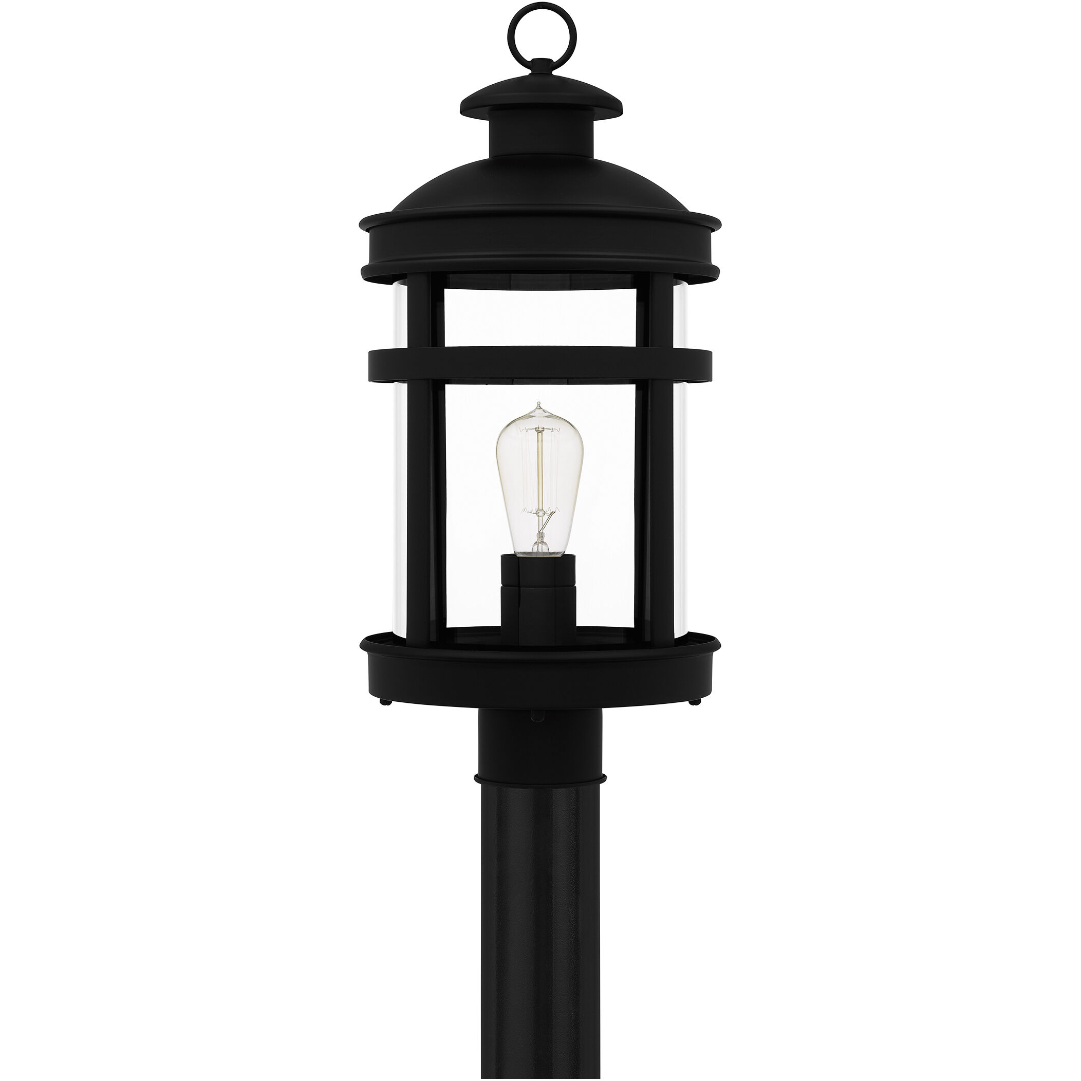 Scout 1 Light 20.5 inch Matte Black Outdoor Post Lantern, Large