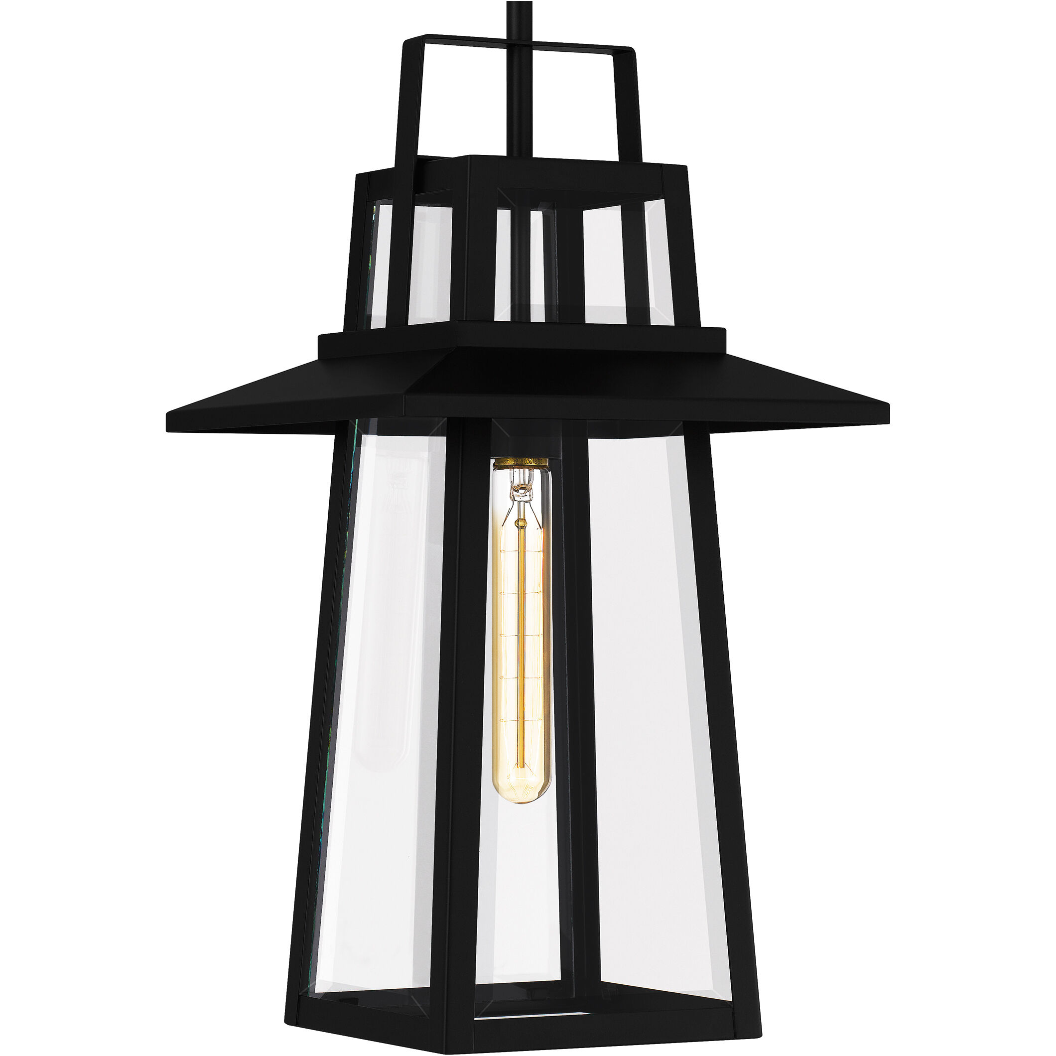 Devonport 1 Light 10 inch Matte Black Outdoor Hanging Lantern