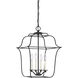 Gallery 4 Light 14 inch Royal Ebony Foyer Pendant Ceiling Light
