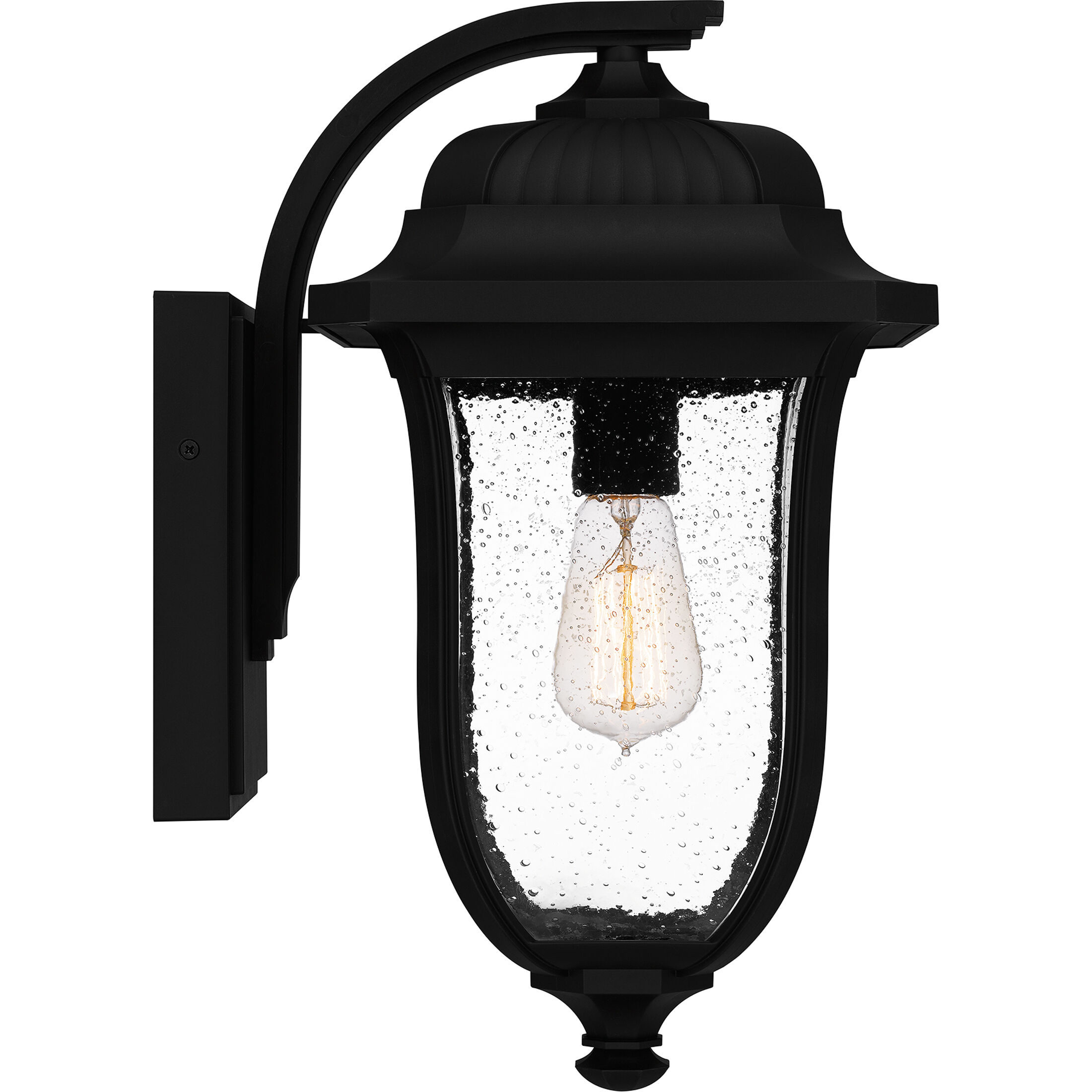 Mulberry 1 Light 17 inch Matte Black Outdoor Wall Lantern