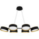 Byrnes LED 40 inch Matte Black Linear Chandelier Ceiling Light, Medium