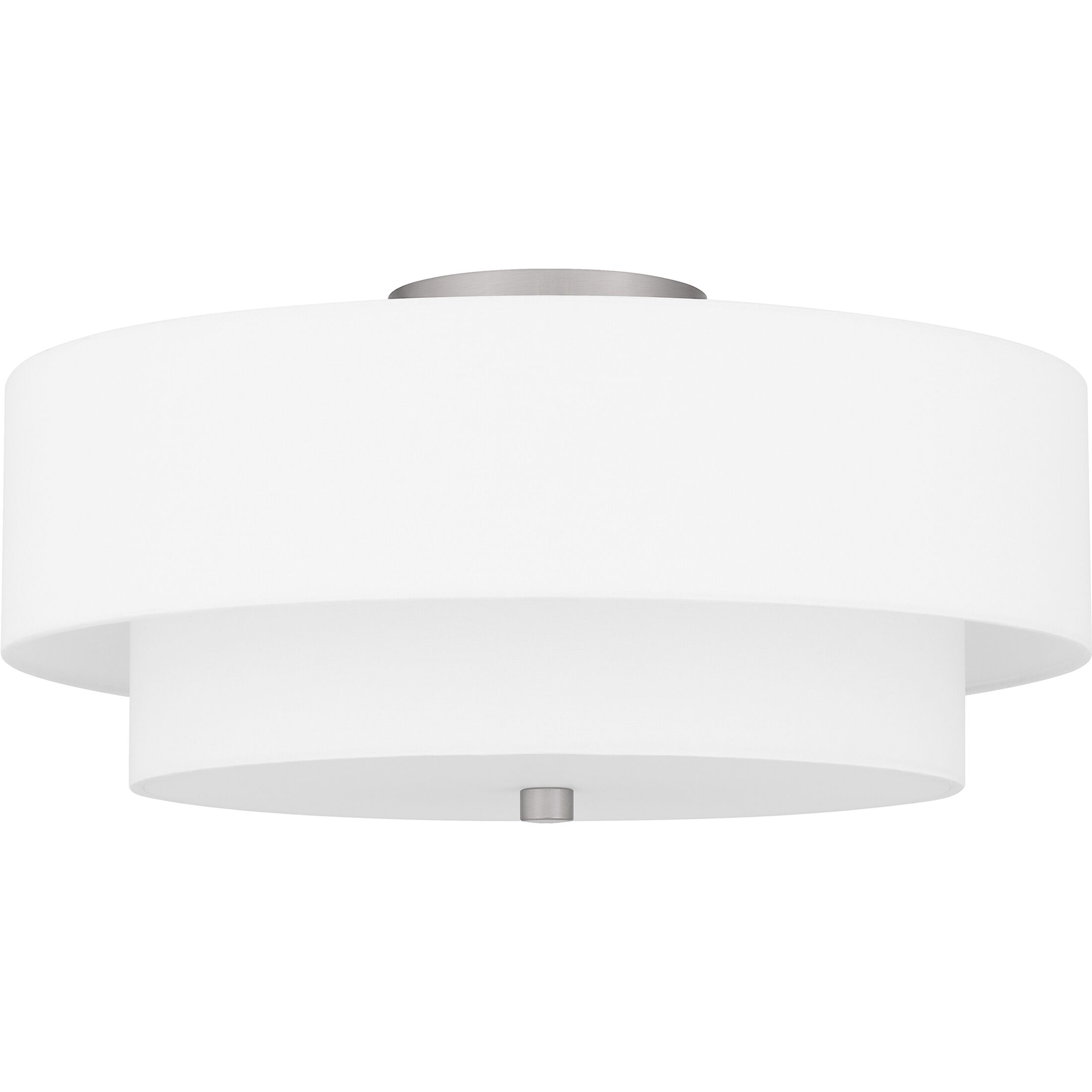 Prewett 2 Light 16 inch Brushed Nickel Semi-Flush Mount Ceiling Light