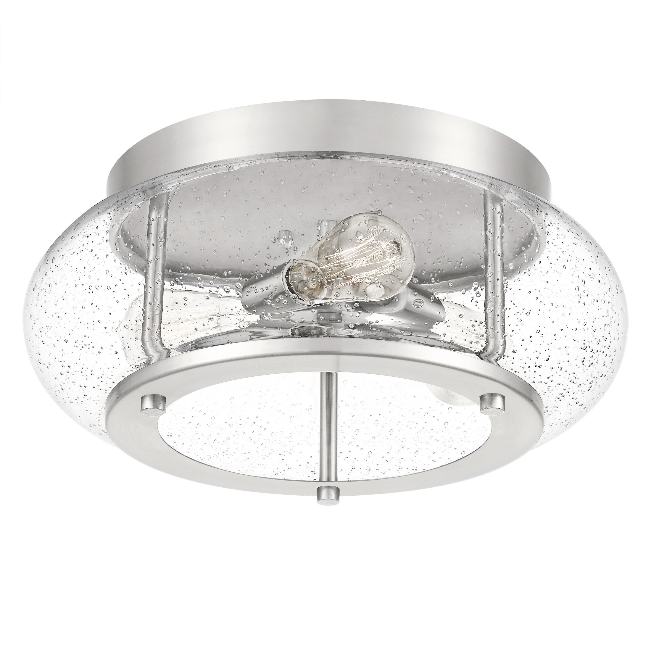 Nickel flush mount ceiling light on sale