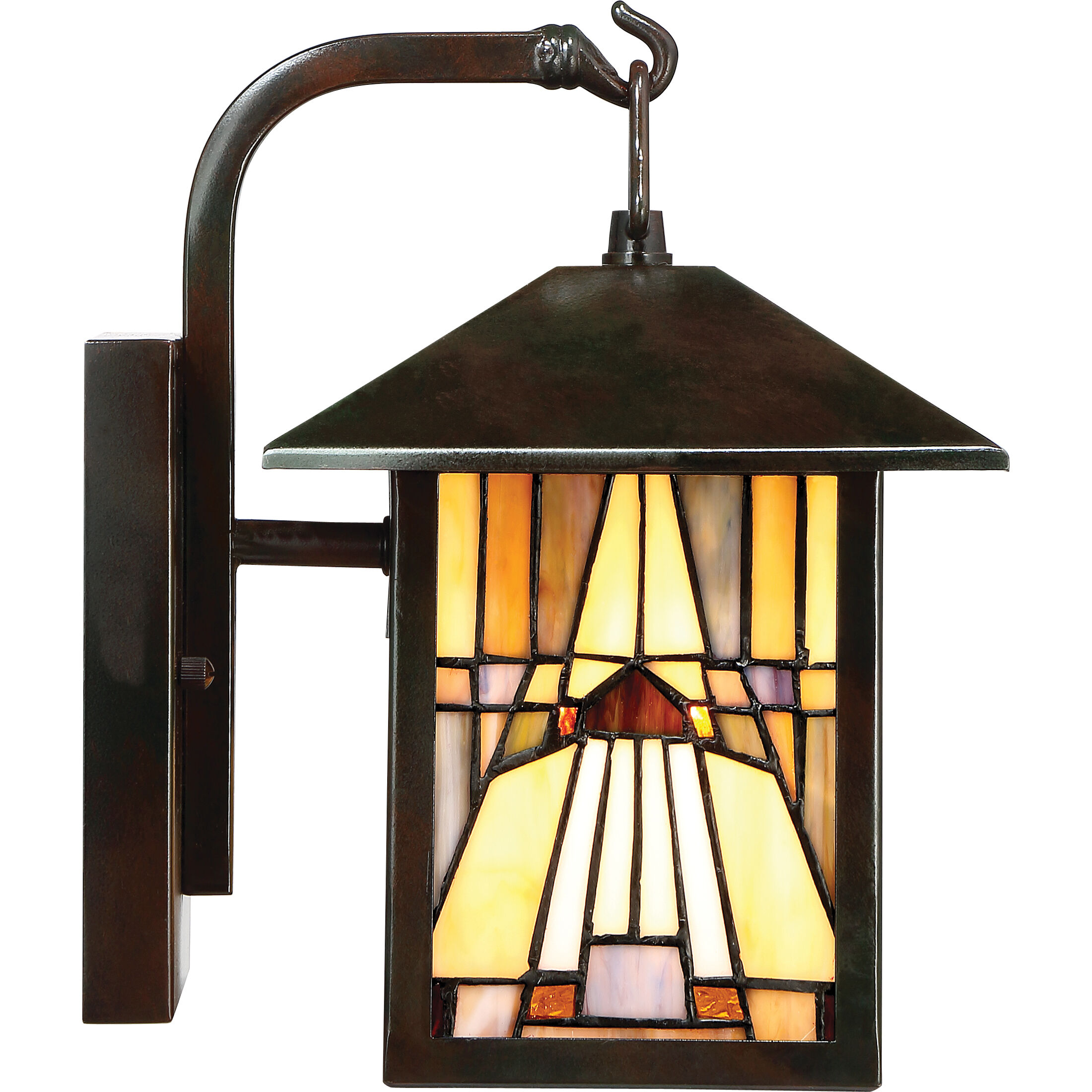 Inglenook 1 Light 11 inch Valiant Bronze Outdoor Wall Lantern, Naturals