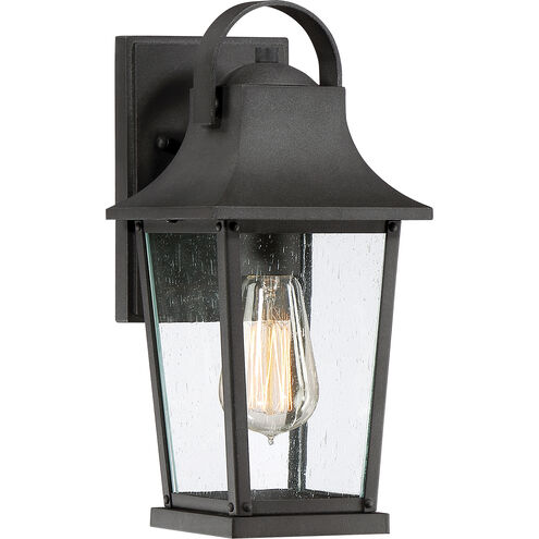 Galveston 1 Light 13 inch Mottled Black Outdoor Wall Lantern
