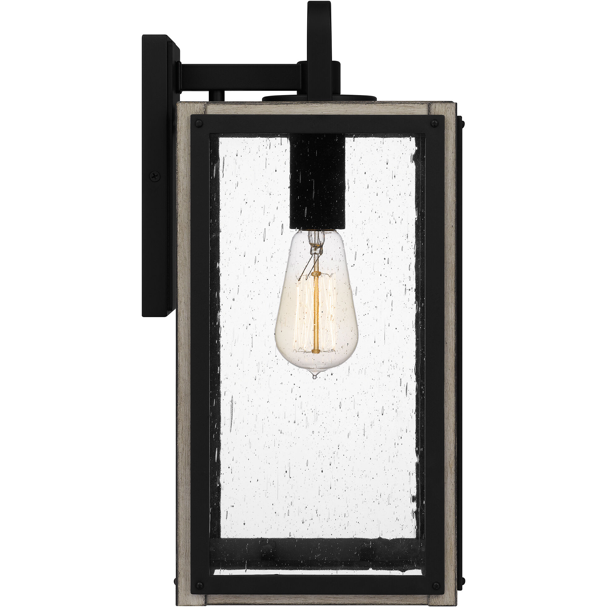 Bramshaw 1 Light 16 inch Matte Black Outdoor Wall Lantern
