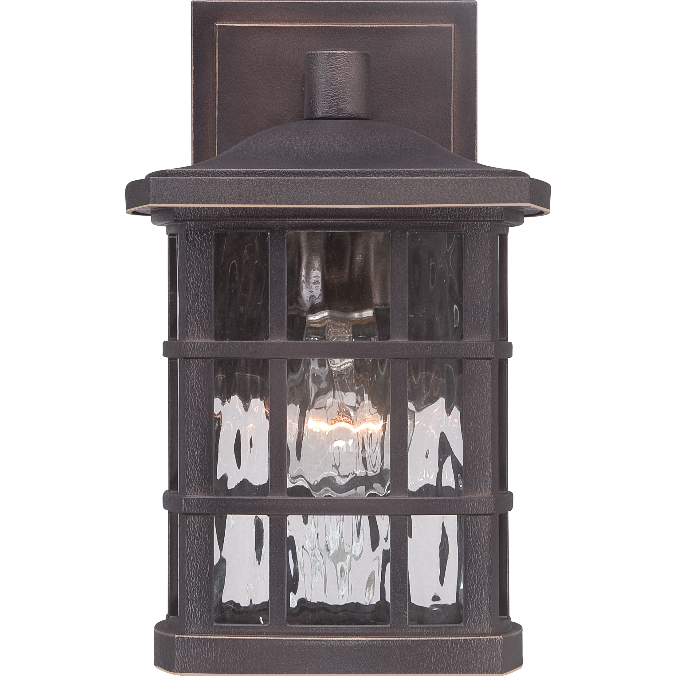 Stonington 1 Light 10.5 inch Palladian Bronze Outdoor Wall Lantern, BackPlate: 4.5