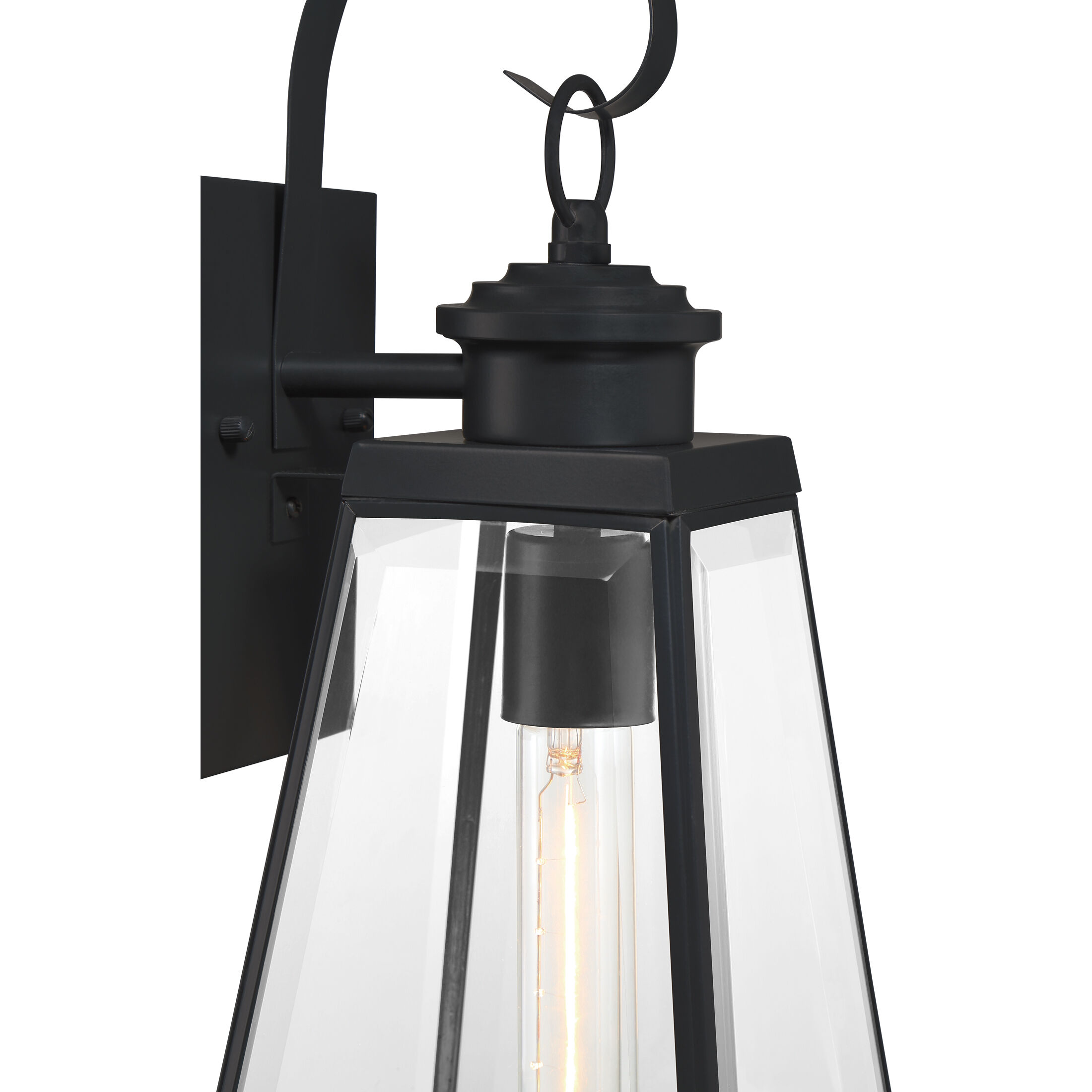 Paxton 1 Light 18 inch Matte Black Outdoor Wall Lantern