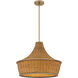 Solebay 3 Light 21.75 inch Bronze Gold Pendant Ceiling Light, Large