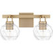 Celina 2 Light 16 inch Bronze Gold Bath Light Wall Light, Medium