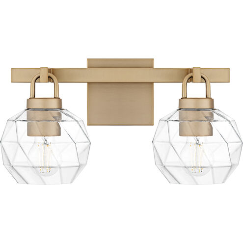 Celina 2 Light 16 inch Bronze Gold Bath Light Wall Light, Medium