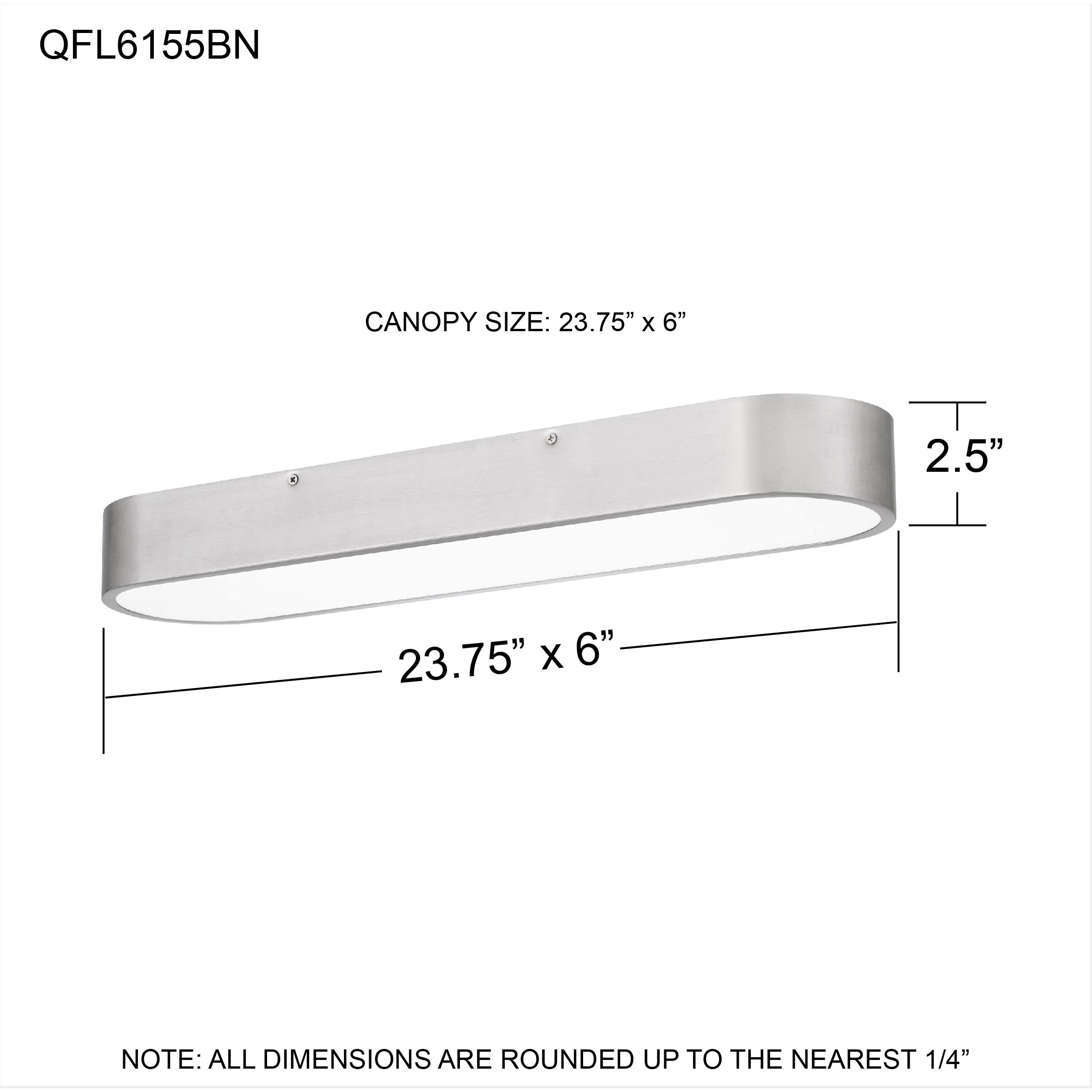 Wesley 23.75 inch Brushed Nickel Flush Mount Ceiling Light