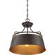 Fairview 3 Light 18 inch Western Bronze Pendant Ceiling Light